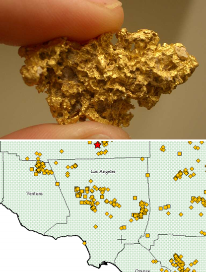 SD_Hanson's tweet photo. #TBT #Gold: #Map showing the historic gold mines of #California. http://t.co/9RSukb4iNO #mining #geology #LACounty http://t.co/MmJKaBkBzR