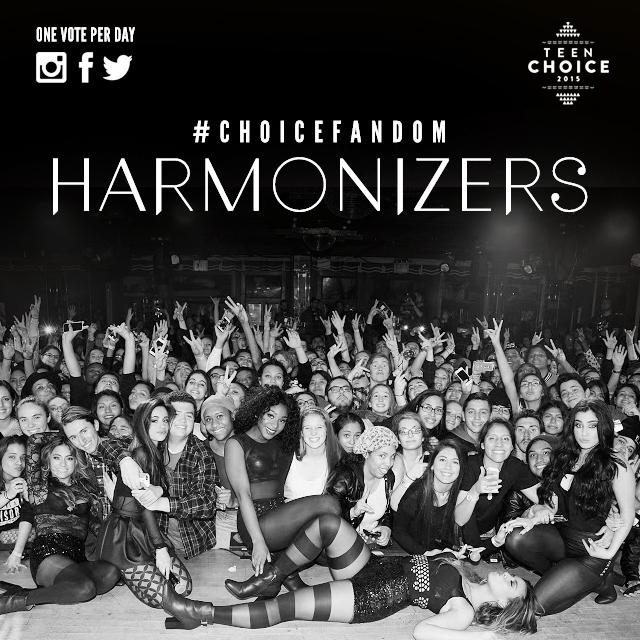 FifthHarmony's tweet photo. Our #TeenChoice for #ChoiceFandom is the #Harmonizers!! Y'all amaze us EVERY SINGLE DAY 😘 😘 http://t.co/HOFvM2fkqj