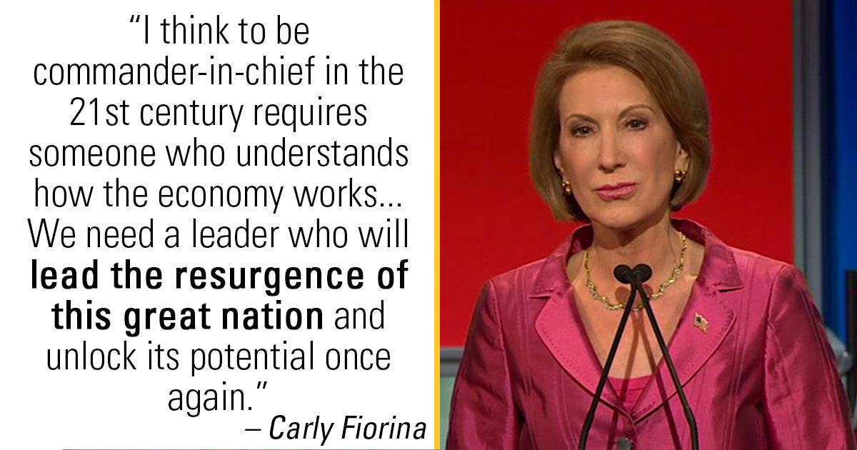 Carly Fiorina jumps 8 points in Rasmussen GOP poll