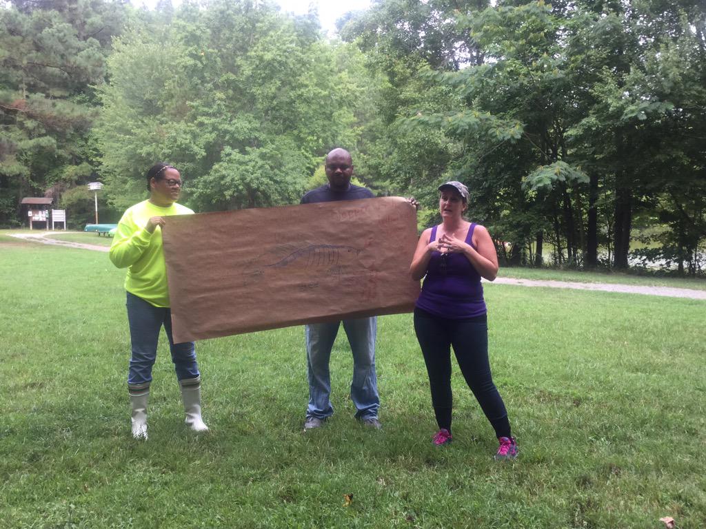 HCS_ScienceDept's tweet image. #HCSScience teachers look at species adaptations and design a fish for their watershed.