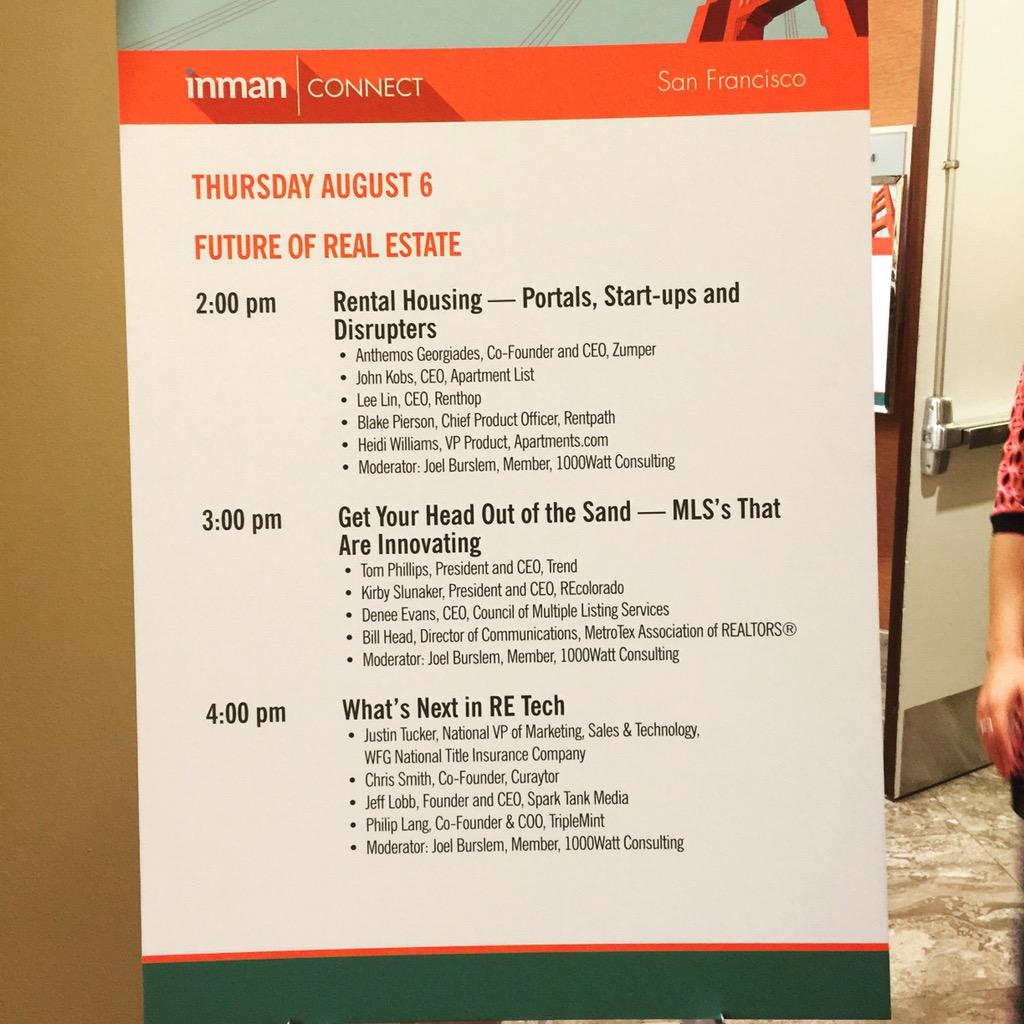 Come listen to our VP of marketing for West and WFG Title at 4:00 talk about the future of tech! #icsf #GoWest