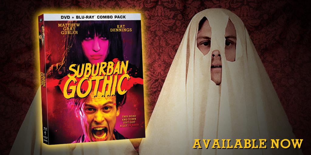 AnchorBayCanada's tweet photo. Kick some ghost ass with @SuburbanGothic.  
Now on #DVD + #Bluray Combo Pack. http://t.co/CUKAOBGfzs