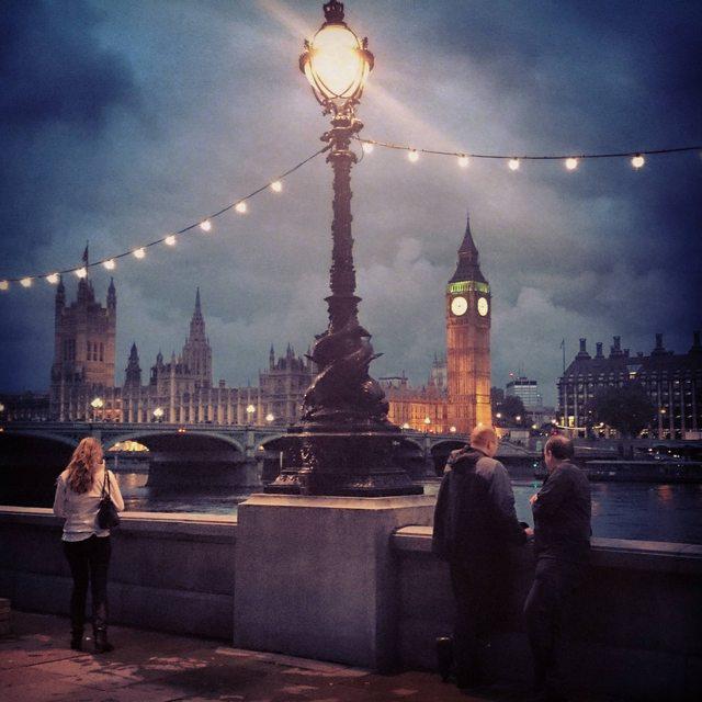 London at night