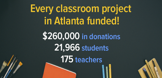 think_it_up's tweet photo. As part of #ThinkItUp, @Staples just #flashfunded every project in Atlanta on @DonorsChoose! http://t.co/RdjcnZeLRE
