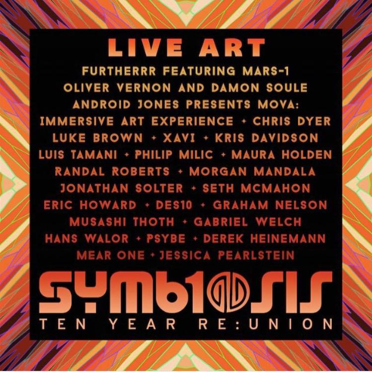 Art lovers rejoice. We have a stacked Live Art lineup for you at this years Symbiosis! 

Who are you excited for?!