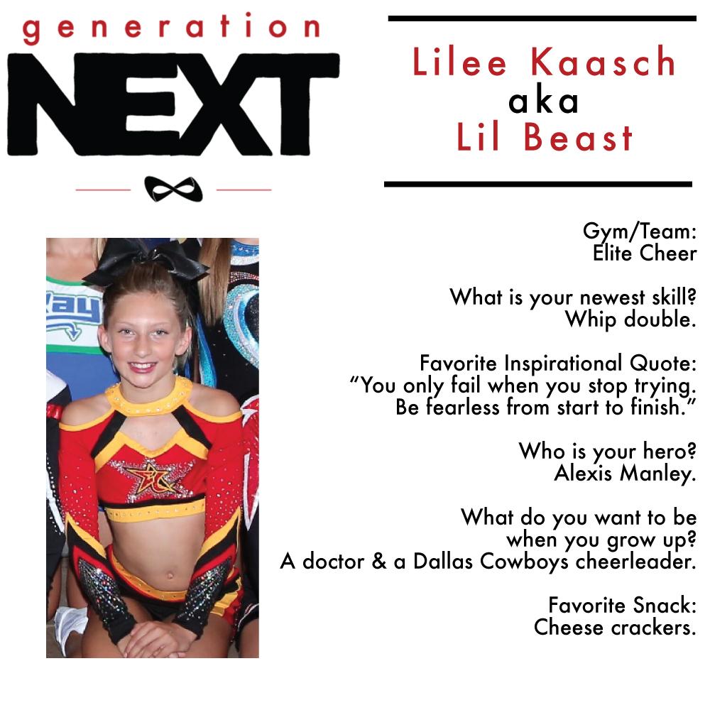 Nfinity's tweet photo. Meet Lilee Kaasch! #GetToKnowGenNext http://t.co/3O2CNVBF5E