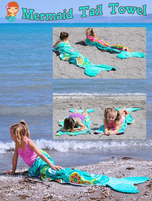 Live your mermaid dreams with this adorable DIY beach towel: bit.ly/1ItIgke #getawaytoday