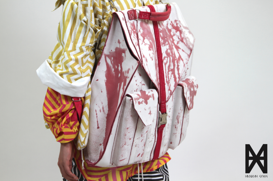 concreteptry's tweet photo. .@Hannsykes brings rain to the catwalk with garments that change colour when wet, read more at http://t.co/xStMdg5845 http://t.co/il5eWv0x9s