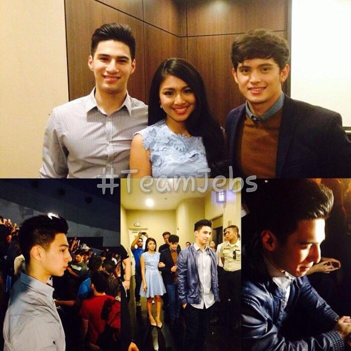 TeamJebs's tweet photo. Jigs, Leah & Clark.. #OTWOLFanscreening #OTWOL3TulogNaLang #TeamJebs @jamesxreid @hellobangsie @albiecasino http://t.co/80LcVniSEi