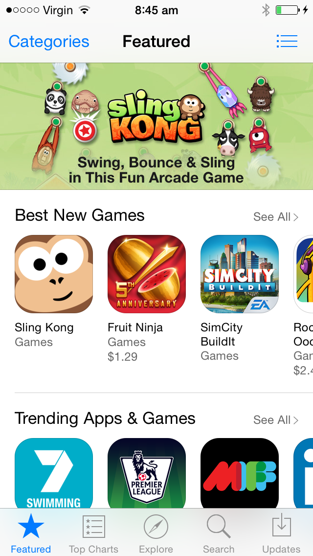 protostarDean's tweet photo. Check us out there on the Au AppStore, hanging out with our old buddy Fruit Ninja :-) #indiedev http://t.co/z4JcpTLq66