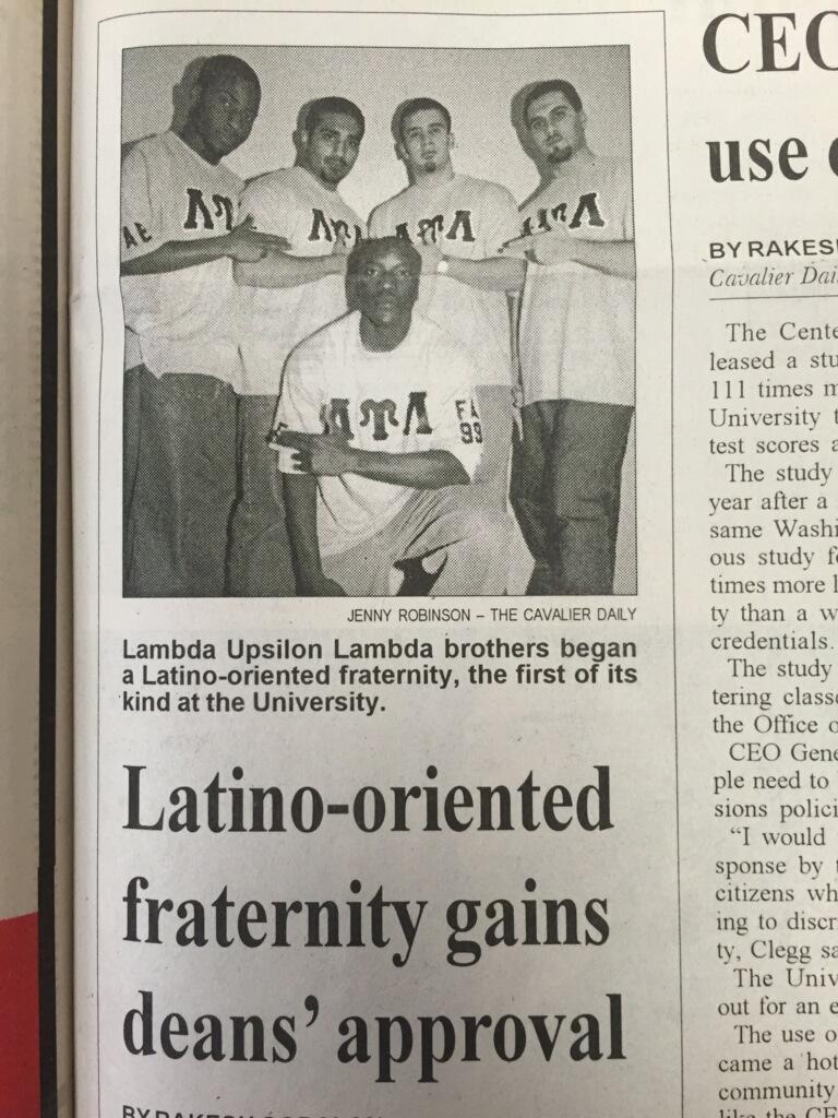 UVALambdas's tweet image. #tbt going way back to our chapter founders! First and only Latino-based fraternity at @UVA #founders #FA99 #OGs