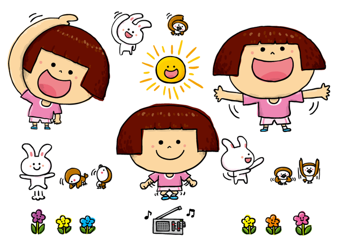 ラジオ体操のtwitterイラスト検索結果 古い順