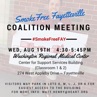 SmokeFreeFAY's tweet photo. Join US #SmokeFreeFAY Coalition Meeting. 8.19 @wregional @JamieThornton22 http://t.co/xAHwfrIoX4