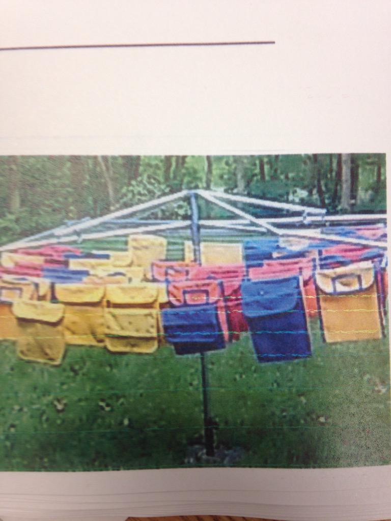 rjlanie's tweet photo. Thanks Kathy Lenz for using a nice summer day to wash book pouches. KES is so lucky to have you! http://t.co/mSJIWndZ9o
