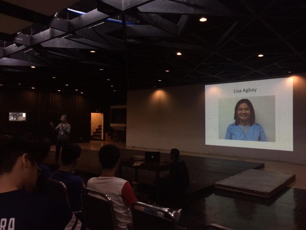 AteneoMISA's tweet photo. "Ate Lisa is our department secretary, also known as God." - Ma'am Rodrigo #MISAeonian #Jumpstart2015 http://t.co/q7XnvikIQy