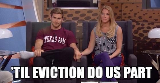 CBSBigBrother's tweet photo. Will #BBClay or #BBShelli be the next HG evicted from #BB17? Let’s get this vote started #TilEvictionDoUsPart #Clelli http://t.co/Vg3f7Kh8Ik