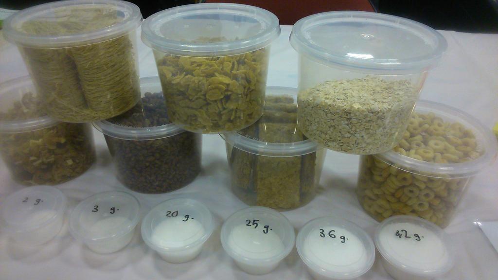 Guess how much sugar is in the cereals that you eat <a href="/nsaadelaide/">NSA Adelaide</a> #ScienceAlive <a href="/Aus_ScienceWeek/">NationalScienceWeek</a>