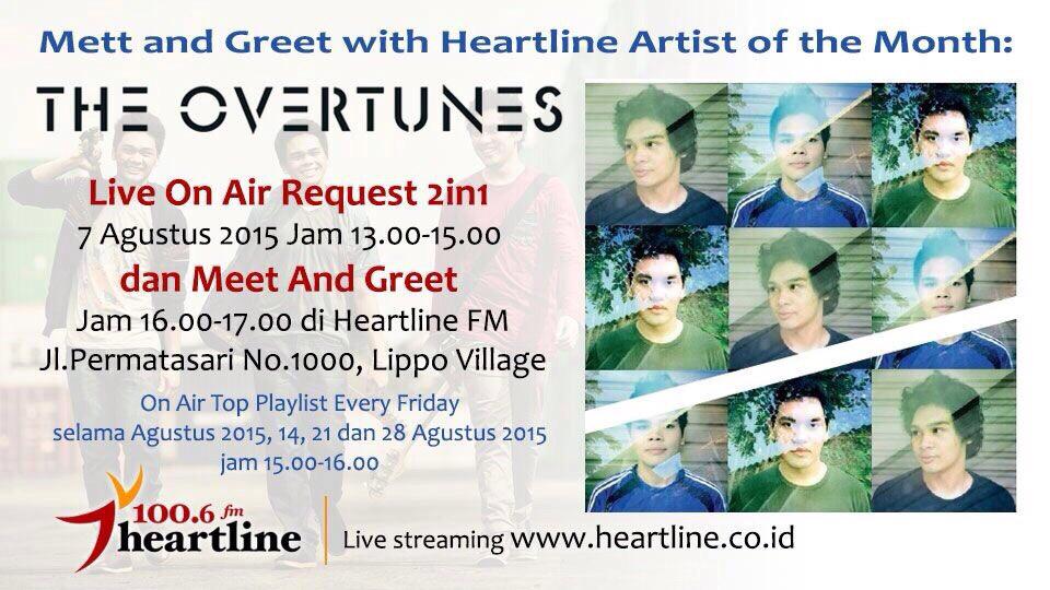 Angelo_Mikha's tweet photo. Hari ini kita on air di @Heartline1006FM jam 1-3 siang, lanjut Meet n Greet jam 4-5 sore :D 

@TheOvertunes http://t.co/hgf2KgCeSp