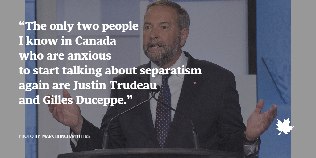 globepolitics's tweet image. Miss #macdebate? A few select quotes. Mulcair on Quebec: #elxn42