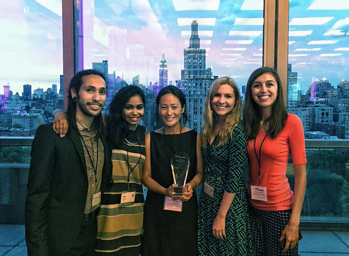 Venmo's tweet photo. We are thrilled to have won @Tech_in_Motion's #TimmyAwards in the category of NYC's Best Technology Work Culture! http://t.co/Rm6roVyTYt