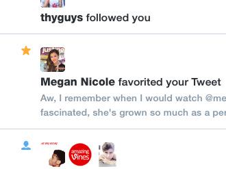ariiigrandeee1's tweet photo. OMG, SILENTLY FREAKING OUT BC @megannicole FAVORITED MY TWEET http://t.co/NuIDQJ9gic