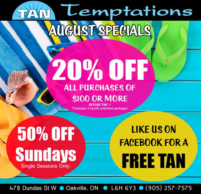 TanTemptations's tweet photo. Check out our August special: 20% off any purchase of $100 or more* Some conditions apply http://t.co/YEywNxi5PR
