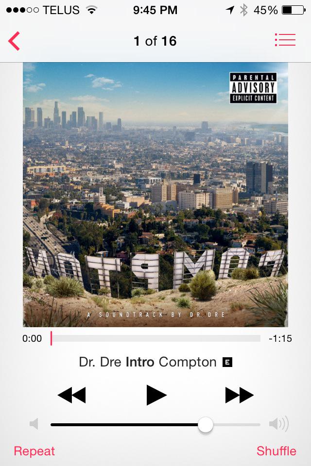 Lucas4419's tweet photo. It's finally here! #Compton #DrDre http://t.co/SuIxHAEKeh