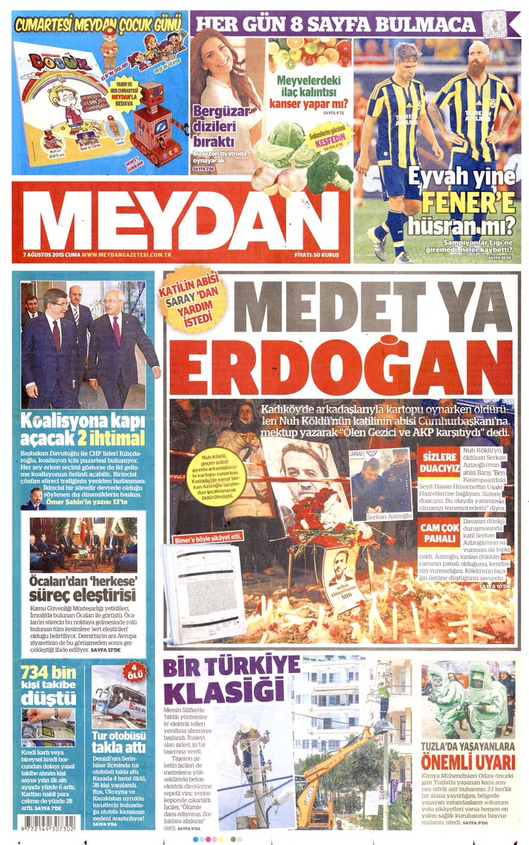 aktif_haber's tweet photo. Günün Gazete Manşetleri http://t.co/NV2GMu4xoi http://t.co/s5BpapINGy
