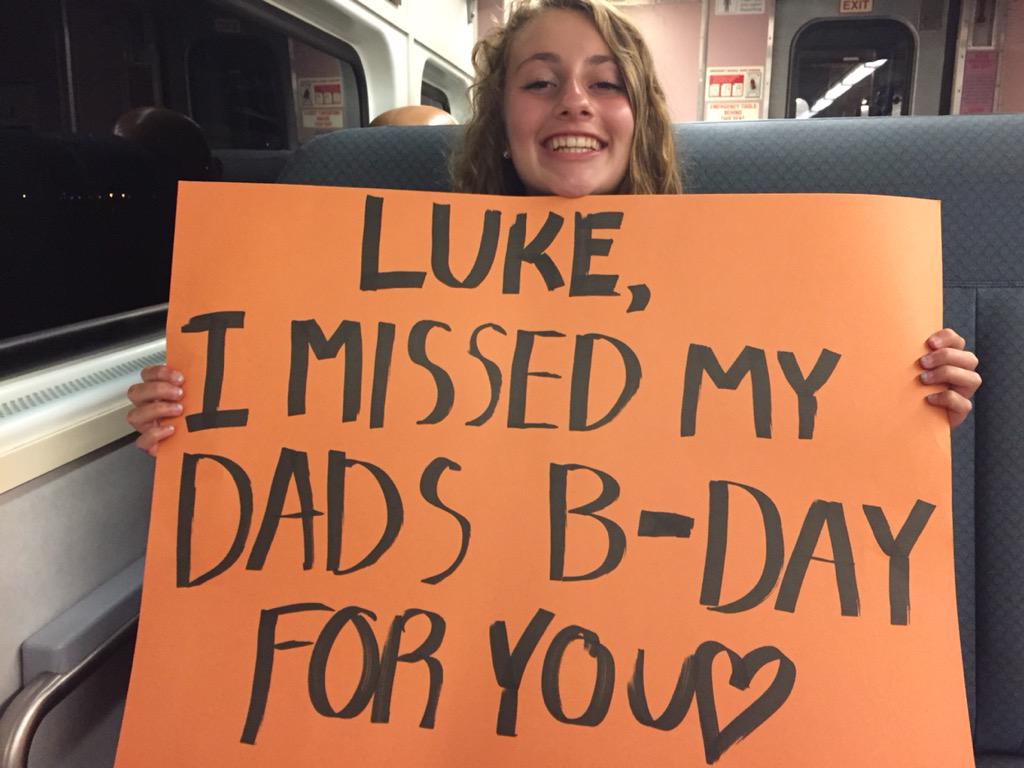 Happy birthday to the best dad out there from Alyssa and I (+Luke Bryan) I love you so much! See you at 1 o\clock!  