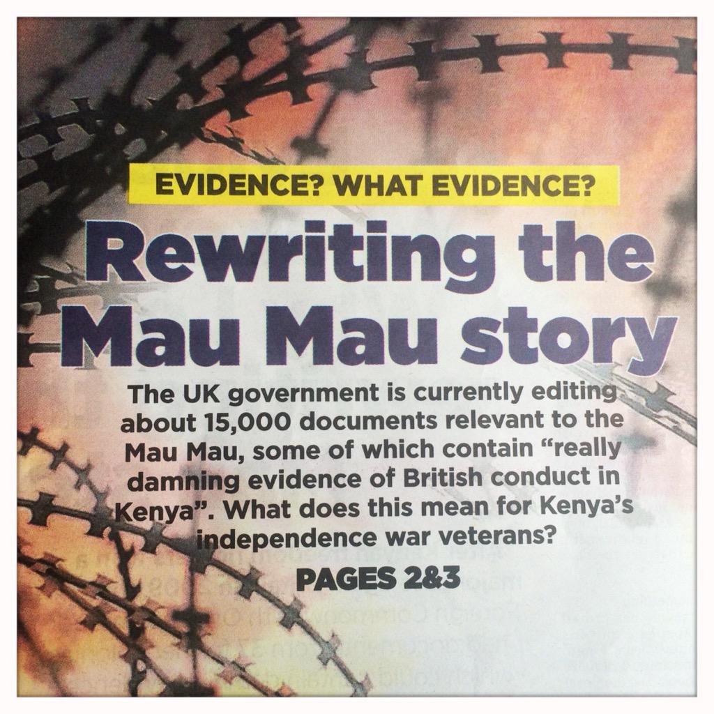 The British government is busy editing documents of their brutal rule in #Kenya.