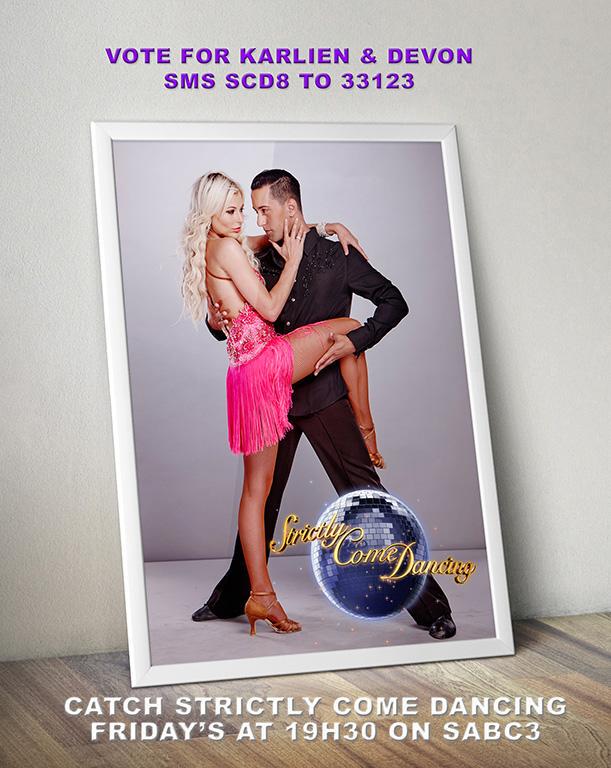 sa_artists's tweet photo. Sterkte aan @KarlienVanJ &amp; @dsnell246 met vanaand se #SABC3Strictly FINALS! Onthou om asb tydens die program te stem! http://t.co/FxBsLMGfgN