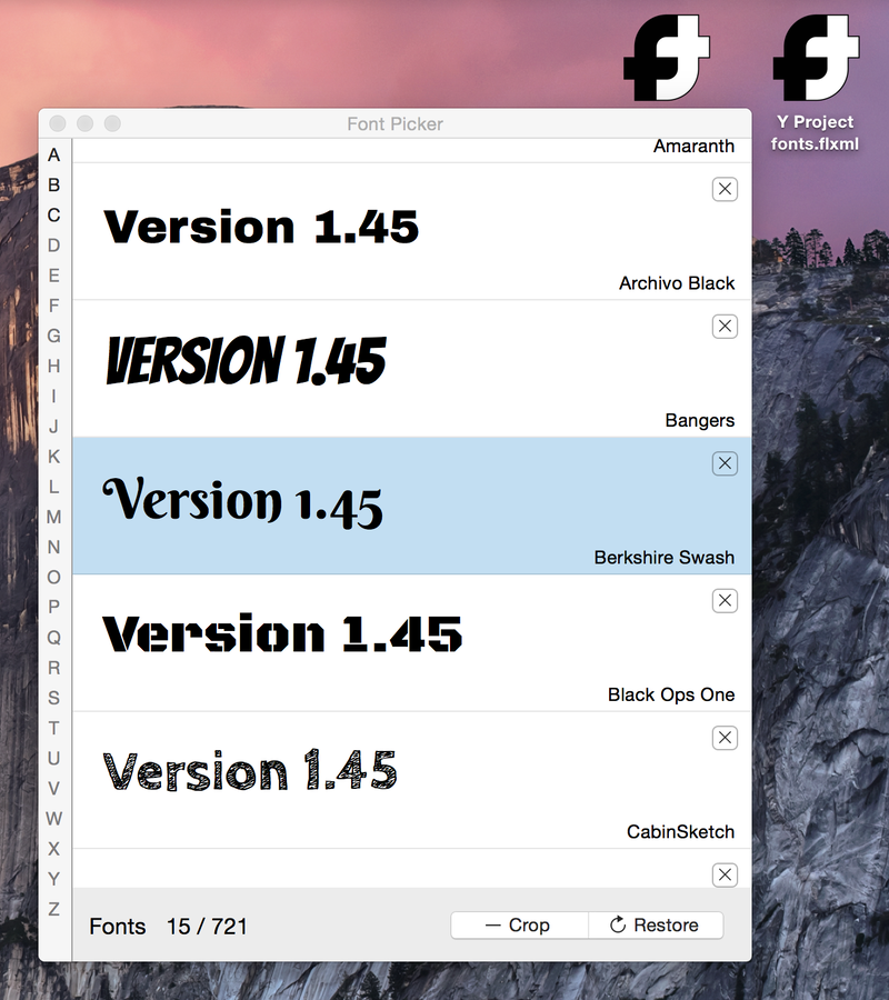 FontPicker's tweet photo. Just finished Font Picker 1.45 and submitted to the Mac App Store. Should be available in about 10 days. http://t.co/WDfKKhOQHY
