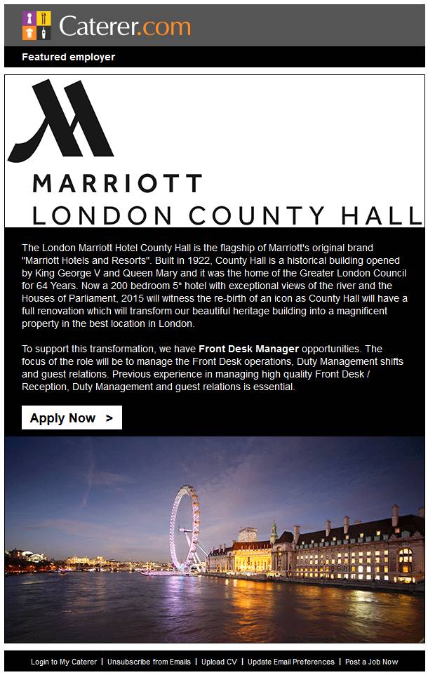 Roy_HarriUK's tweet image. See how @CountyhallLDN @MarriottCareers are recruiting #Frontdeskmanager jobs here: bit.ly/1MVb22z