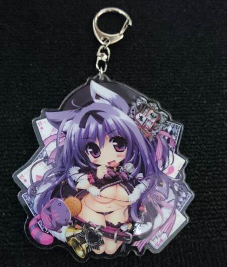 グッズセットのキーホルダーです!11センチにして両面印刷(オフセット)と豪華仕様です!大きさの比率になんか横に置けばよかったですね; 