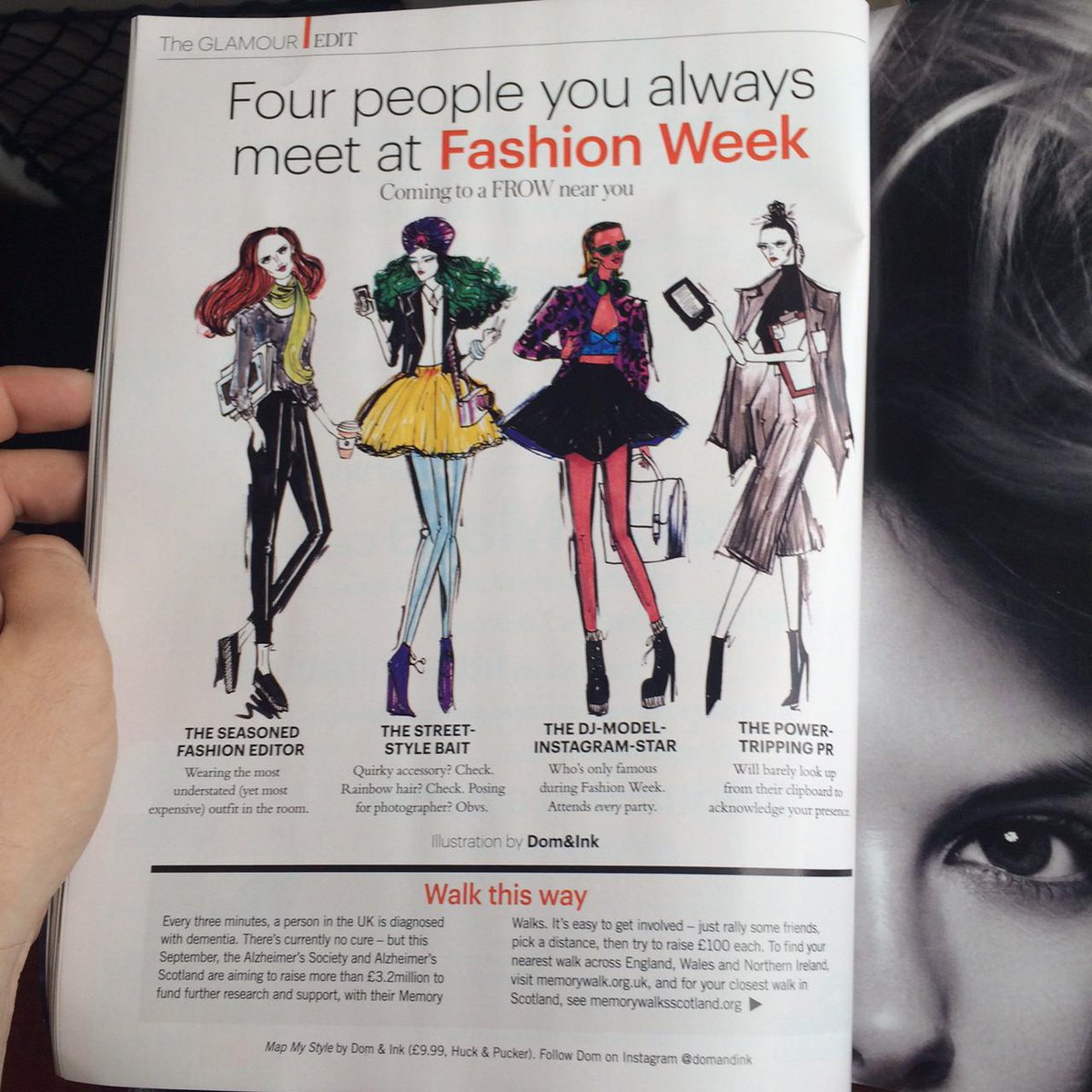HuckAndPucker's tweet photo. We're loving @Dom_and_Ink's gorgeous fashion illos in this month's @GlamourMagUK #MapMyStyle #MapMyHeart http://t.co/aTNzqvdCeR