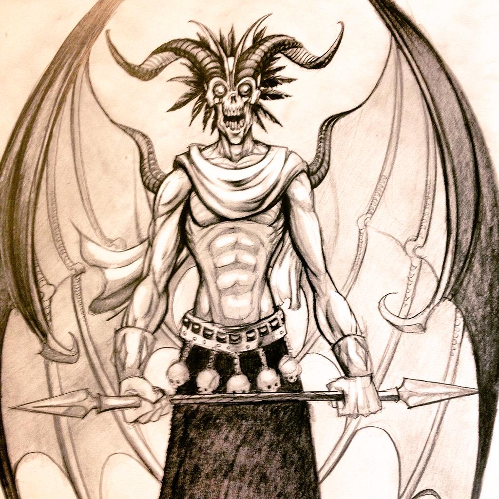 RedSkyStudioAZ's tweet photo. Concept Art by Philip J Felix at RedSkyStudio Tucson #2dartbot #allart #conceptart #darkart #demon #devil #tattooart http://t.co/eOKjqfz3Tl