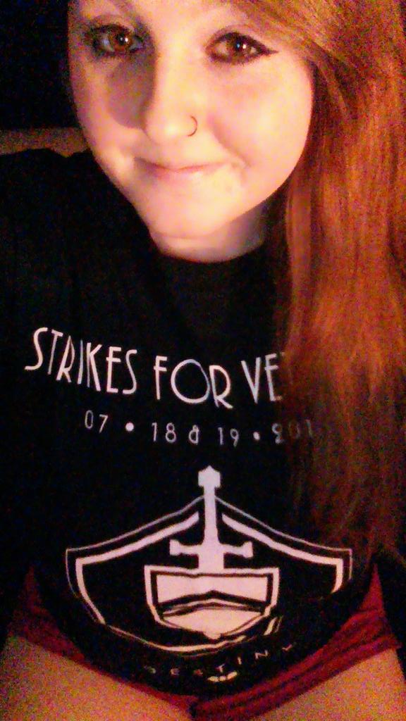 SportyCat_'s tweet photo. Finally! After getting lost in the mail, my #StrikesForVeterans Op Supply Drop shirt showed up! http://t.co/Po46vaLBQr