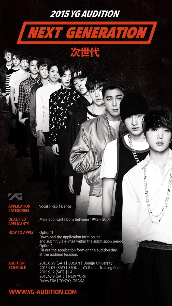 ygent_official's tweet photo. [2015 YG AUDITION - NEXT GENERATION]
#YGFAMILY #YG #YGAUDITION #NEXTGENERATION http://t.co/fyF7Y1bTMT