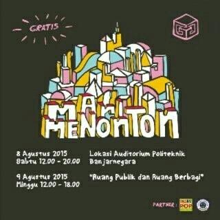 #Mari Menonton dari <a href="/godonggedangBNR/">Godong Gedang</a> Sabtu 8 Agustus 2015 12.00-20.00 WIB di Auditorium Politeknik Banjarnegara