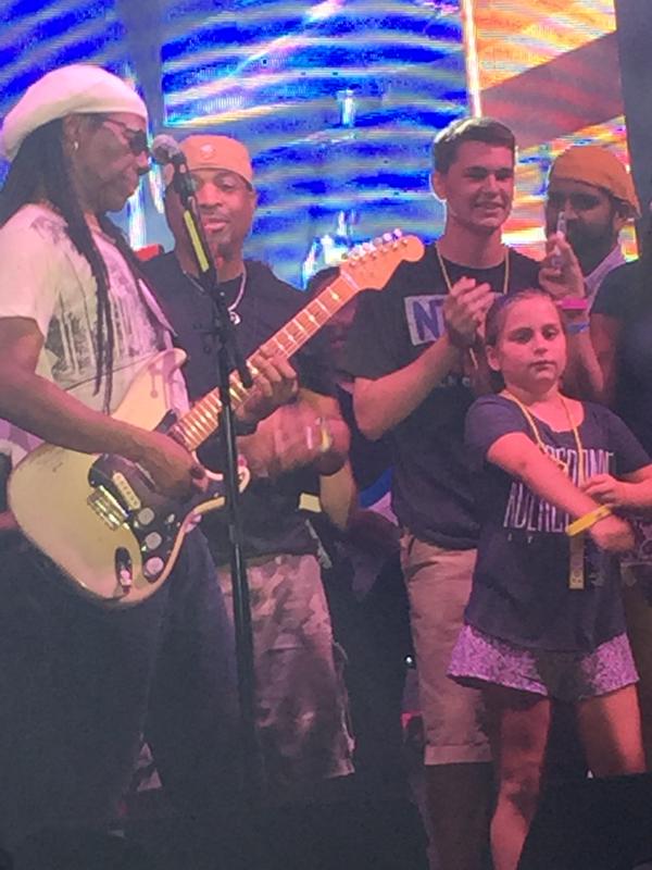 MrChuckD's tweet photo. Last Night with my HERO @nilerodgers at the #foldfestival WE WERE FAMILY. What a EXPERIENCE! @WizardKjee @djjourney http://t.co/aKQwSAFOyx