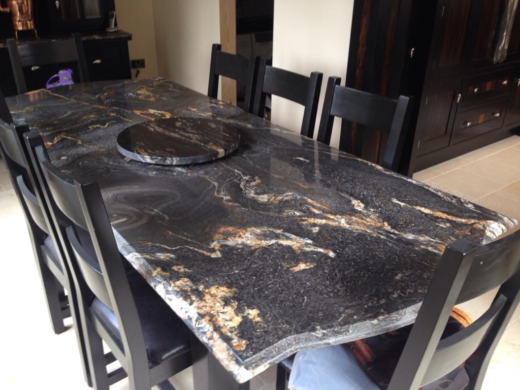 RubyGranite's tweet photo. Fusion black granite with ogee edge and lazy Susan centre pice!! #table #granite #Rubygranite #Cheshire http://t.co/MLb1sZLXOt
