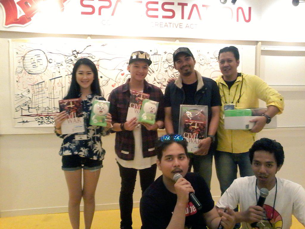 Popcon_inc's tweet photo. Doodle Art Battle di @LOOP_ID Space Station dimenangkan oleh @STELLARLabs ! http://t.co/UvvAFKHSZP