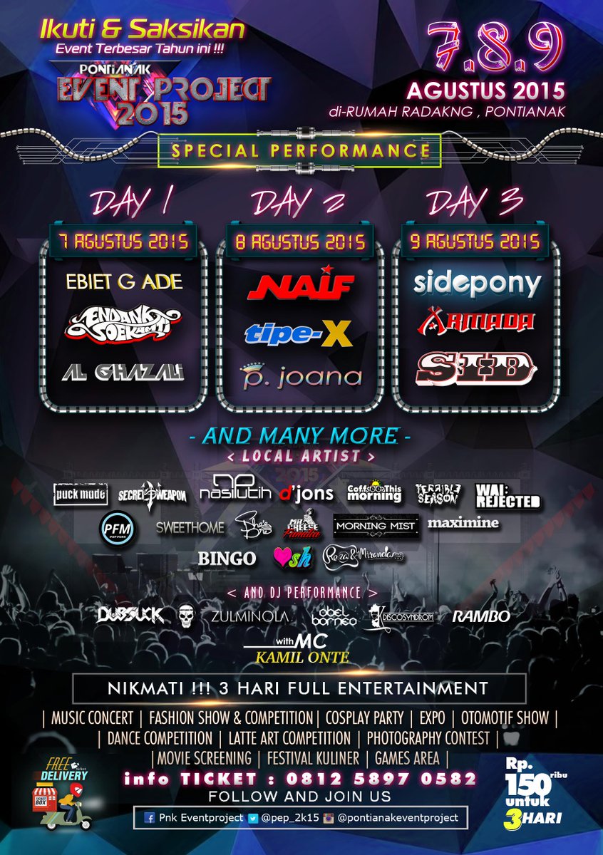 tresnoriadi's tweet photo. RT @TipexBand 8 Agustus 2015. Pontianak Event Project | Rumah Radang, Pontianak | Perform jam 8 mlm | htm 70rb http://t.co/1skiFB0FdW
