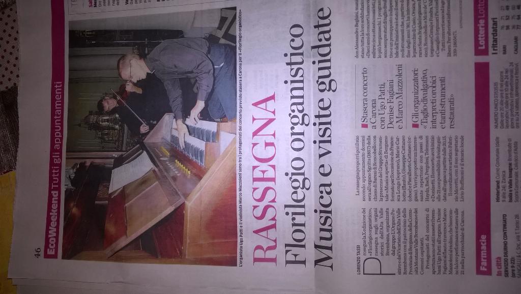 FDenise94's tweet photo. E stasera  di nuovo concerto in quel di Carona.#flauto #organo #violino. http://t.co/pTw9ljggiG
