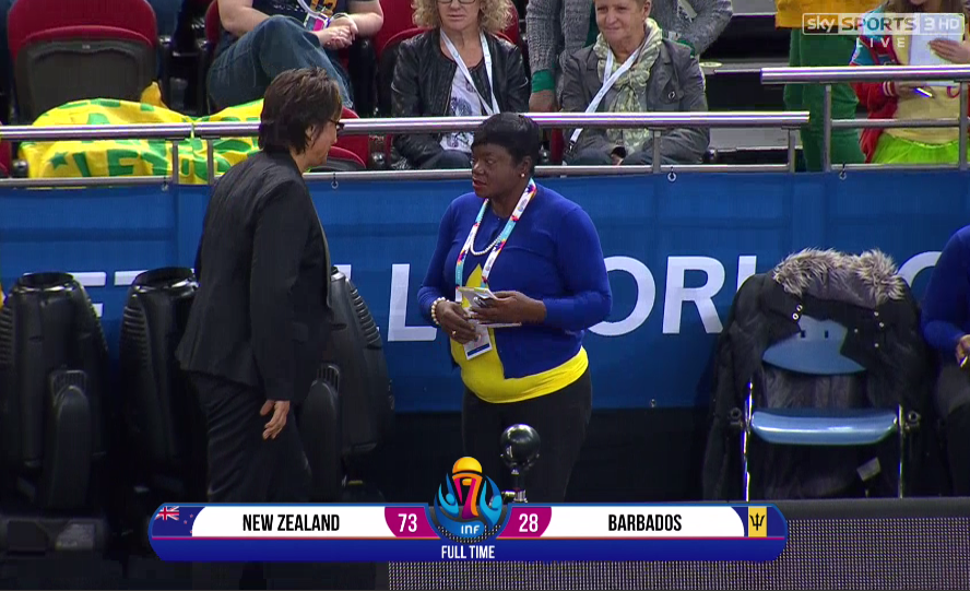 SkyNetball's tweet photo. FT: New Zealand 73-28 Barbados. We're back on SS3 at 10am for the Opening Ceremony  #NWC2015 http://t.co/reh8lyiuIQ