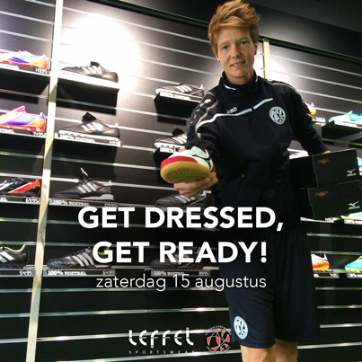 DFTda1's tweet photo. GET DRESSED, GET READY! Zaterdag 15 augustus staat de selectie van DFT1 bij @Leffelsports voor je klaar! http://t.co/QOcmbKcqJU