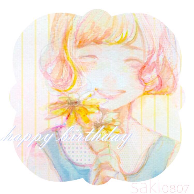 「おめでとうございます('-`).。oO(」|中島玲菜のイラスト