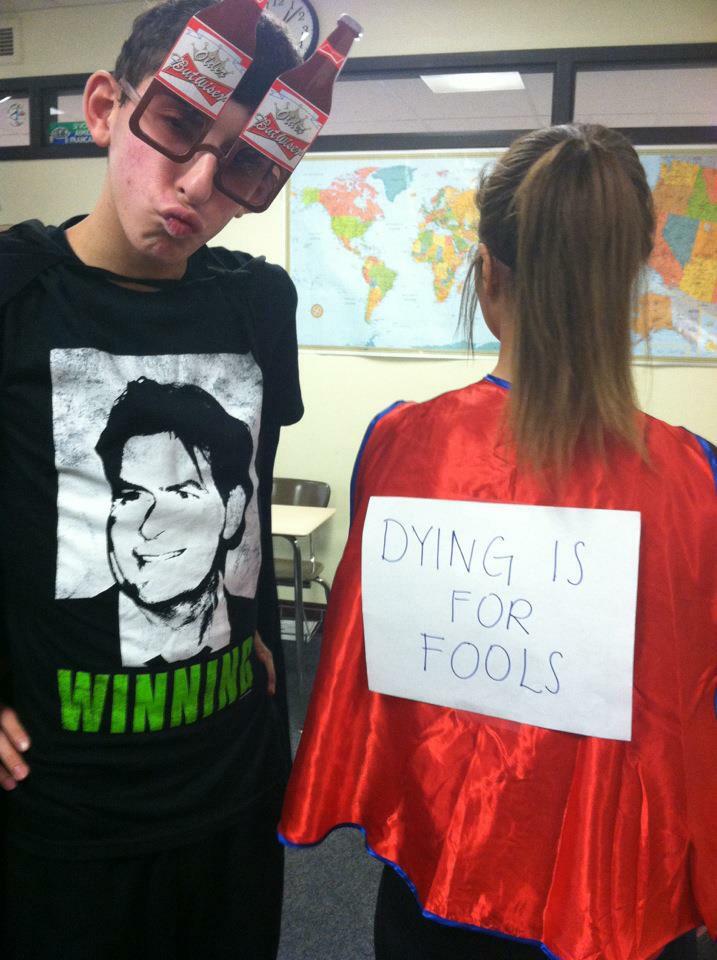 Lolol remember when we loved Charlie Sheen.....yeah I try to forget too. Happy birthday Chrassss!! Lyl      