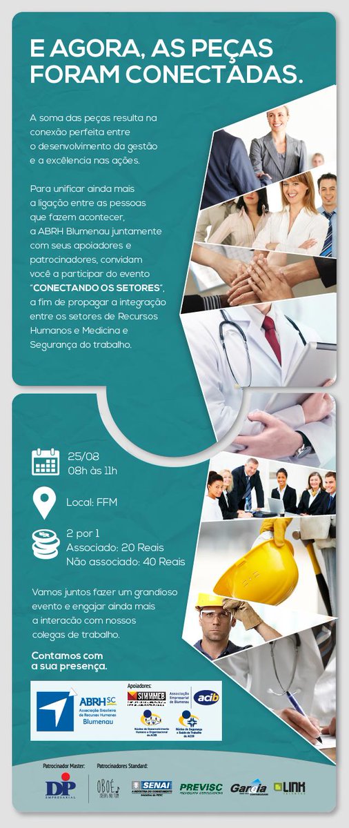 Inscrição até 21/08.
Pelo email: abrh@abrhblumenau.com.br ou Telefone: 47 3322-4481