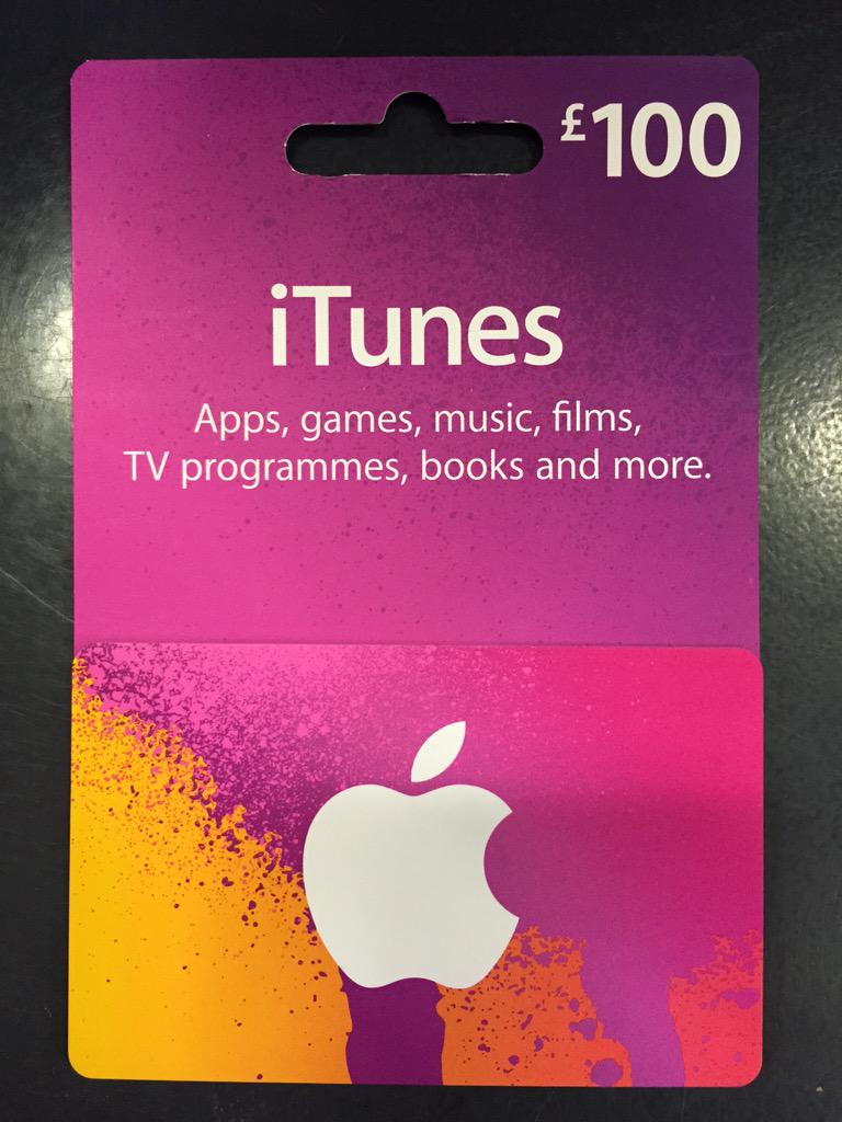 53. Follow & RT To Win £ 100 iTunes Voucher for Apps, Games, Music, Fil...